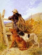 Richard ansdell,R.A. The Gamekeeper oil painting on canvas